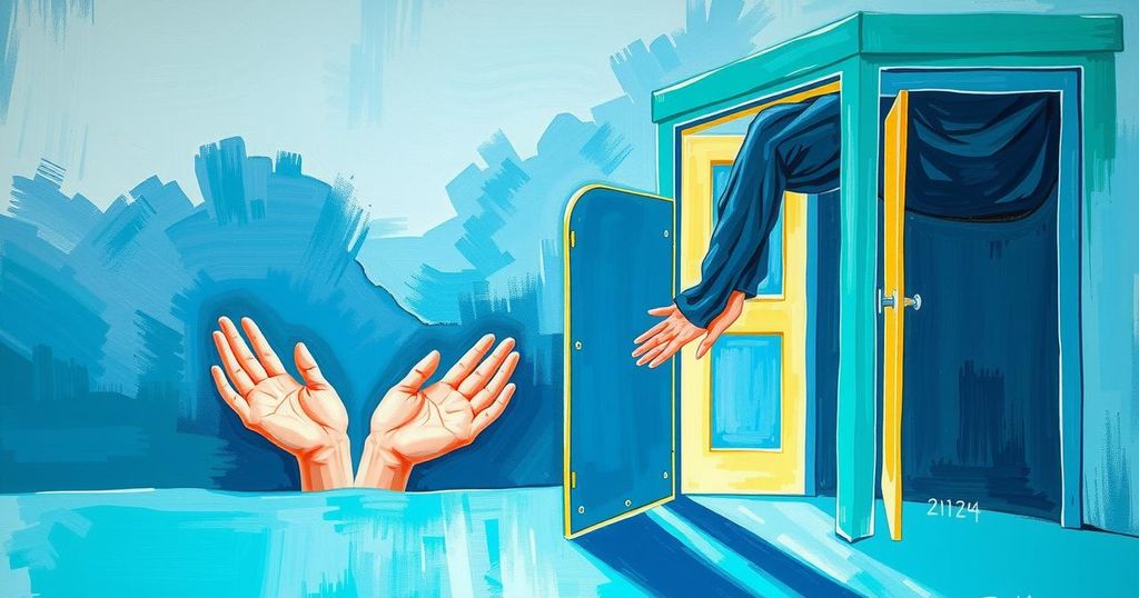 Simbolik representasi advokasi perawatan kesehatan yang menunjukkan akses dan dukungan terhadap kualitas hidup.
