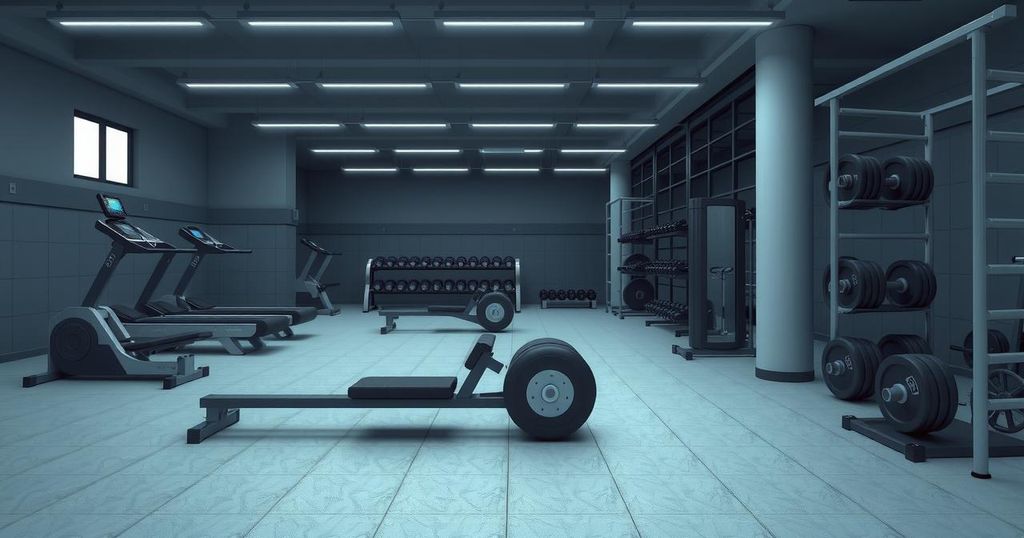 Lifting weights in a gym, demonstrating strength training for health and fitness.