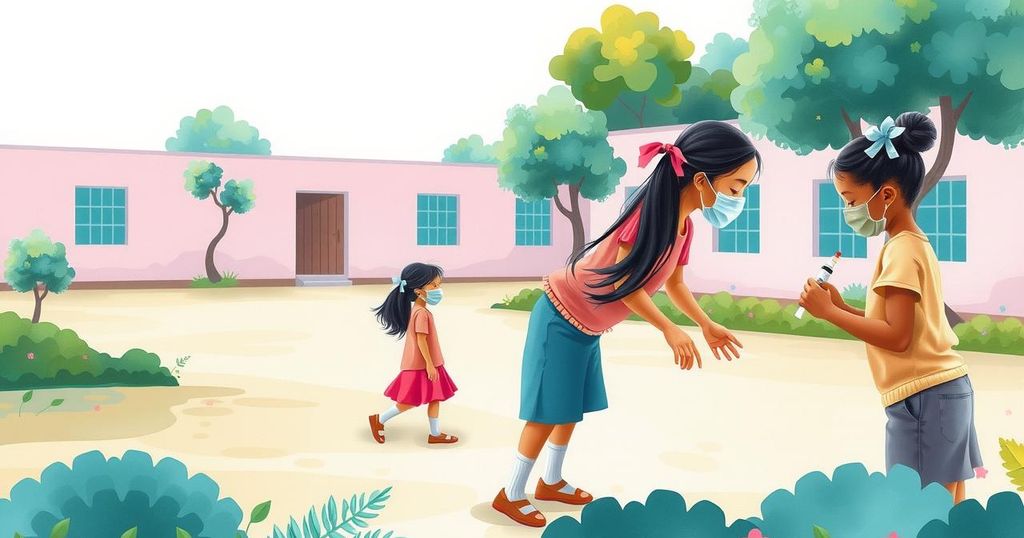 Program vaksinasi HPV untuk pencegahan kanker serviks di India, simbol harapan untuk kesehatan wanita.