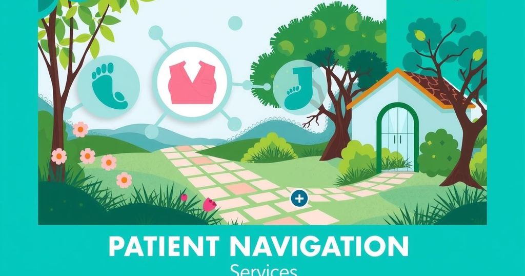 Ilustrasi peningkatan layanan navigasi pasien untuk pemeriksaan kanker payudara dan serviks.