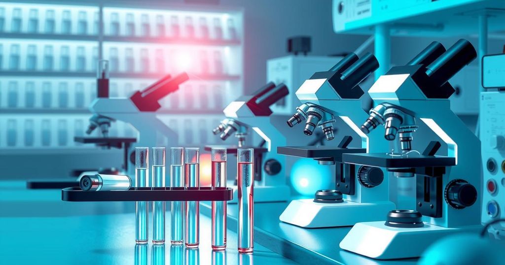Analisis sampel darah di laboratorium untuk mendeteksi kemungkinan kanker lebih awal.