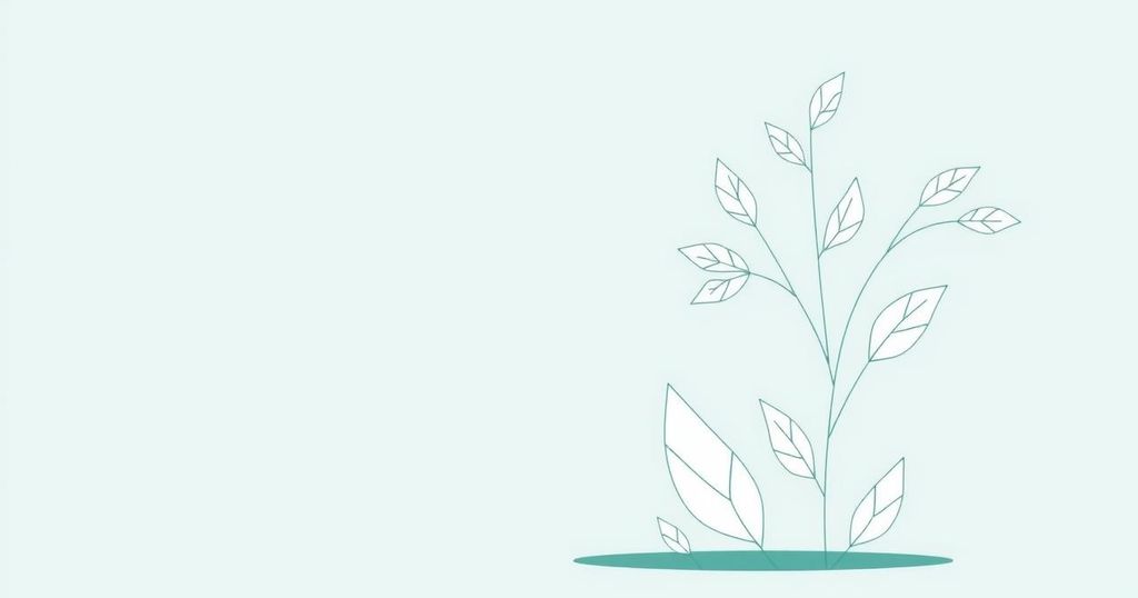 Ilustrasi representasi kanker dengan warna lembut dan desain minimalis, menggambarkan kewaspadaan dan kesadaran kesehatan.