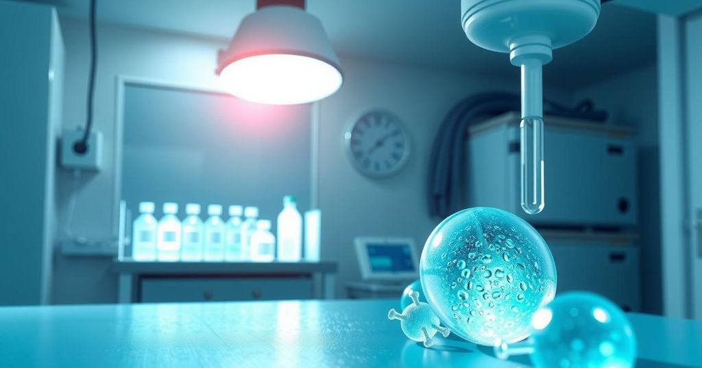 Implant kecil menghasilkan sitokin untuk terapi kanker di laboratorium di bawah pencahayaan lembut