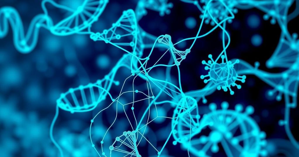 Peta protein dengan analisis RNA spasial, simbol kemajuan riset kanker.