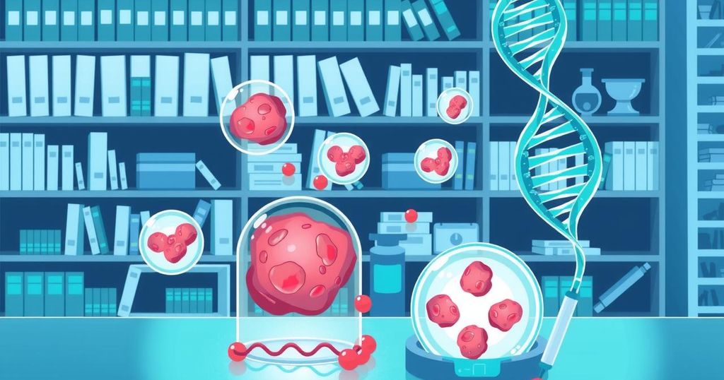 Ilustrasi penelitian tentang pengobatan kanker prostat dengan analisis genetik di Roswell Park.