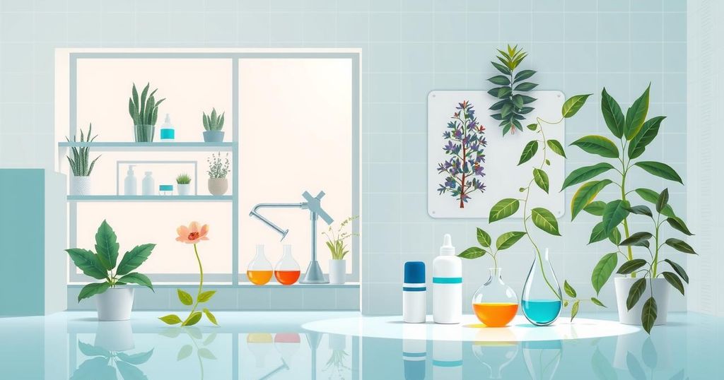 Gambar ilustrasi ramuan obat tanpa efek samping untuk kesehatan wanita.